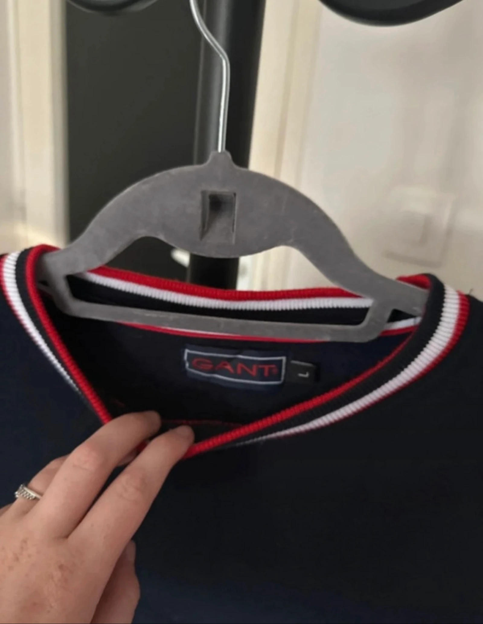 Pull GANT homme bleu marine  – photo 5